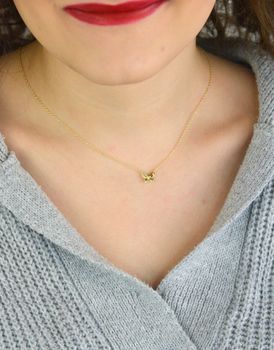 Elegancki naszyjnik damski Nomination Italy z kolekcji Petit Sparkle. Srebro 925 pozłacane 18K złotem, ozdobny motylek z cyrkoniami. Regulowana długość 38–44 cm. Idealny prezent z certyfikatem autentyczności (3).JPG